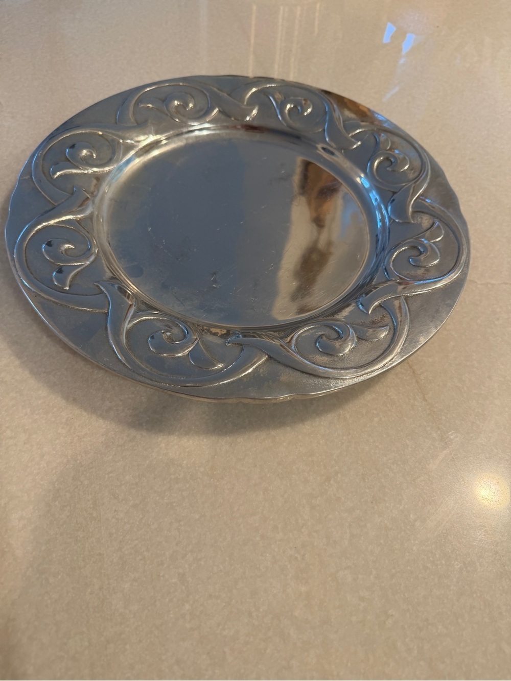 Wilton Armetale Metallic Silver Serving Platter